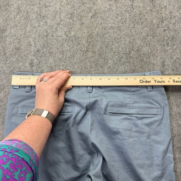 Lululemon Commission Shorts Men 34 Light Blue Stretch 9" Chino Bermuda Classic - Picture 9 of 14